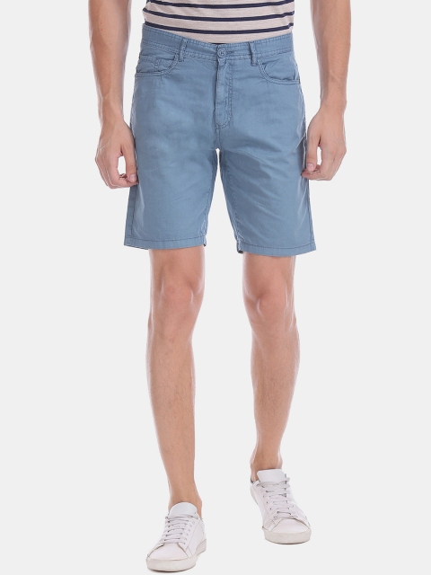 

Cherokee Men Blue Solid Regular Fit Regular Shorts