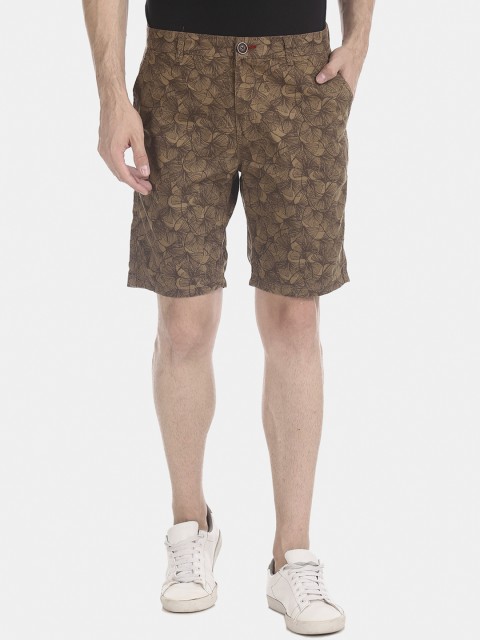 

Cherokee Men Brown Printed Slim Fit Regular Shorts