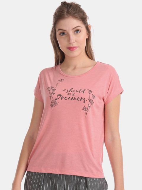 

Sugr Women Pink Printed Top