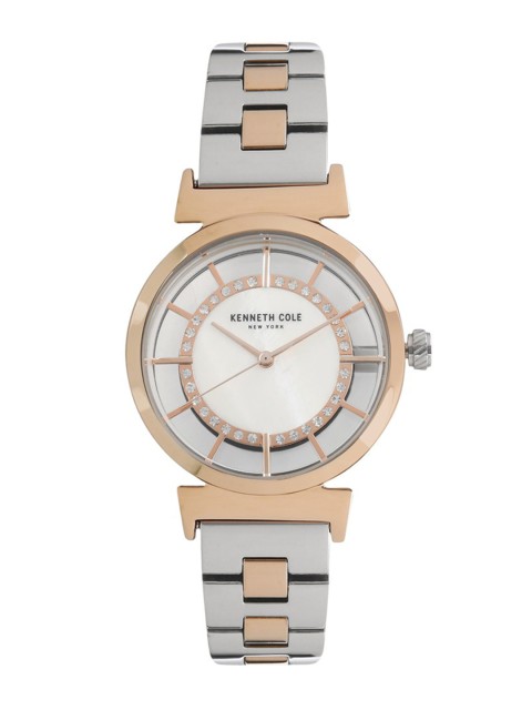 

Kenneth Cole Women Silver-Toned & Gold-Toned Analogue Watch