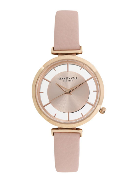 

Kenneth Cole Women Peach-Coloured & Rose Gold-Toned Analogue Watch NBKC50232001LD