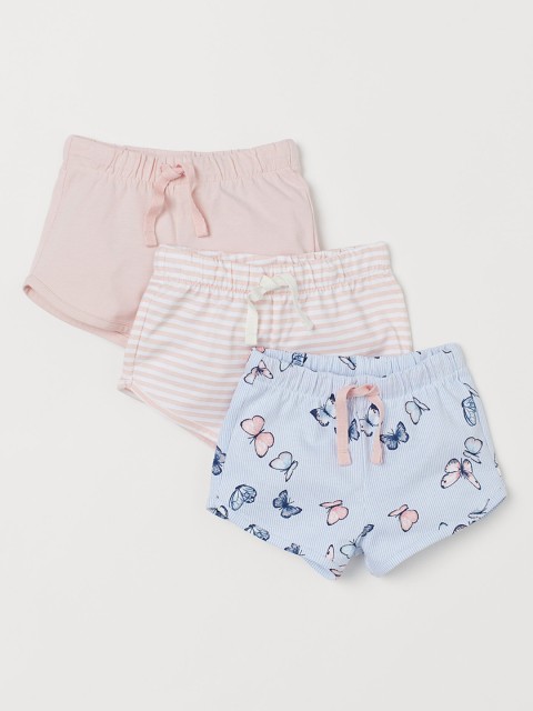 

H&M Girls 3-Pack Jersey Shorts, Pink