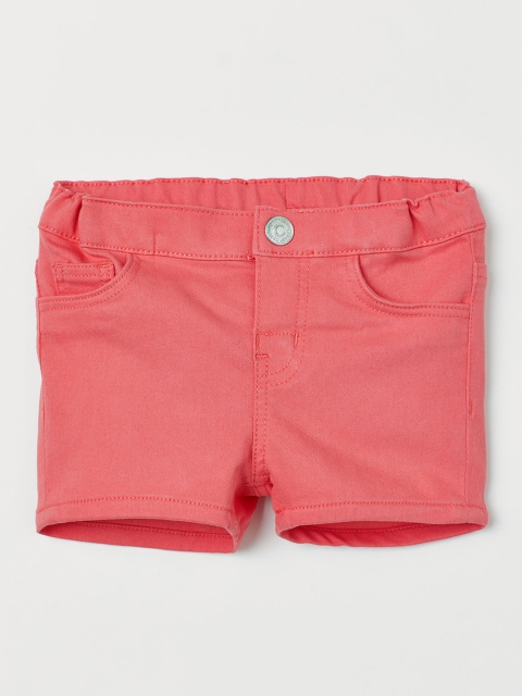 

H&M Girls Coral Pink Twill shorts