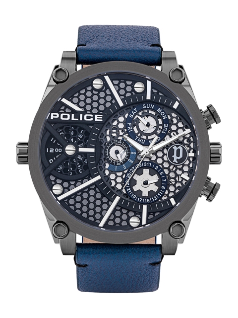 

Police Men Grey Analogue Leather Watch PL15381JSU61BW