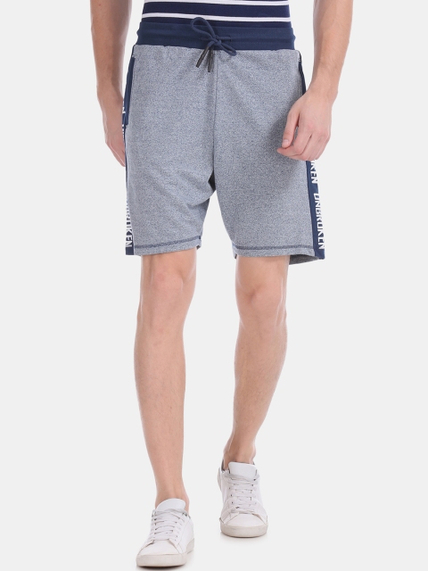 

Colt Men Blue Printed Regular Fit Regular Shorts