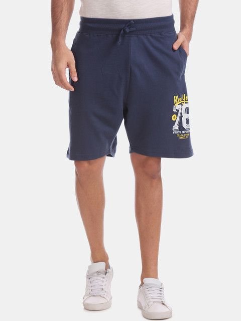 

Colt Men Blue Solid Regular Fit Shorts