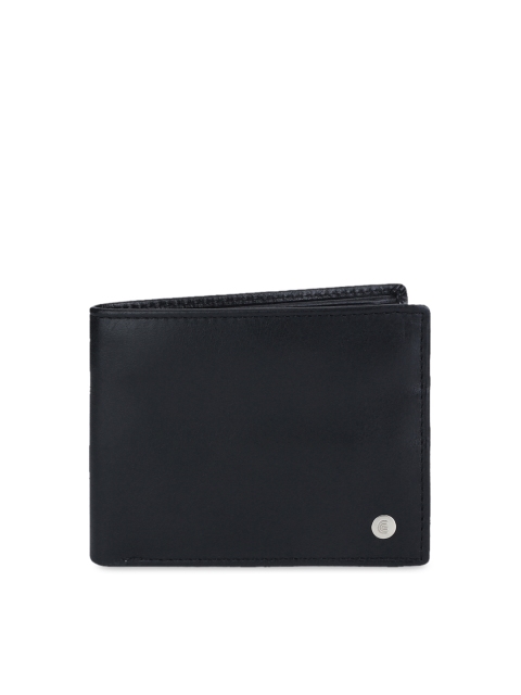 

CRUST Men Black Solid Two Fold Leather Wallet