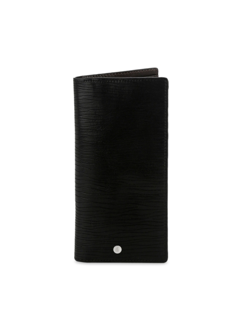 

CRUST Men Black Solid Two Fold Leather Wallet