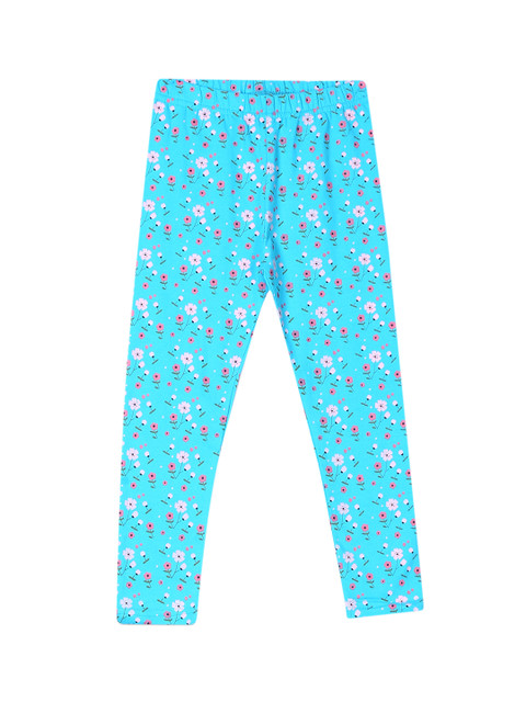 

Cherokee Girls Blue & Pink Printed Ankle-Length Leggings