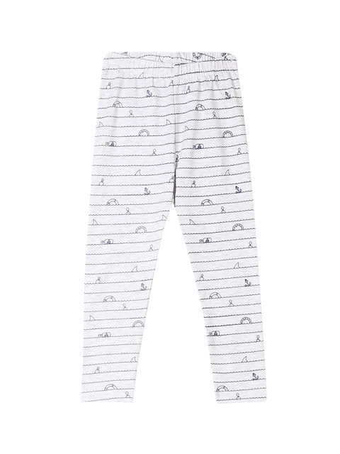 

Cherokee Girls Grey & Black Printed Ankle-Length Leggings