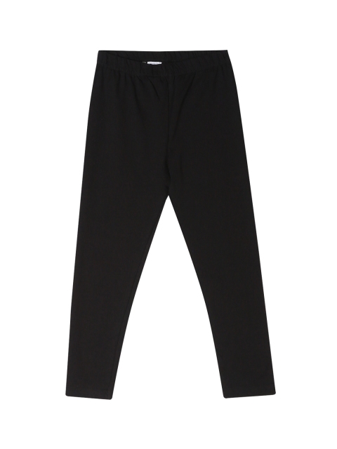 

Cherokee Girls Black Solid Ankle-Length Leggings