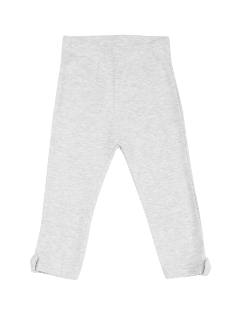 

Cherokee Girls Grey Melange Solid Ankle-Length Leggings