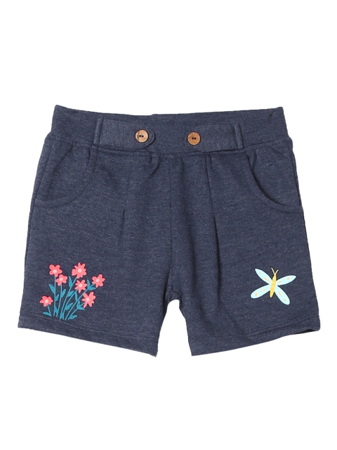

Donuts Girls Navy Blue Printed Regular Fit Regular Shorts