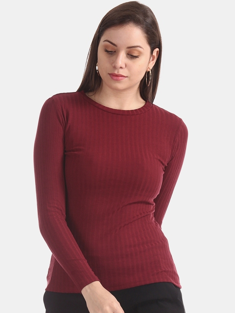 

ELLE Women Red Solid Top