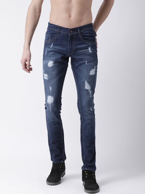 

COBB Men Blue Slim Fit Mid-Rise Highly Distressed Jeans
