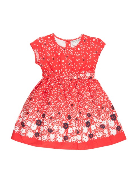 

Cherokee Girls Red & White Printed Fit and Flare Dress