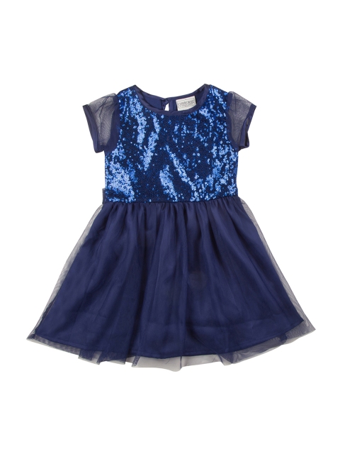 

Cherokee Girls Blue Embellished Fit and Flare Dress