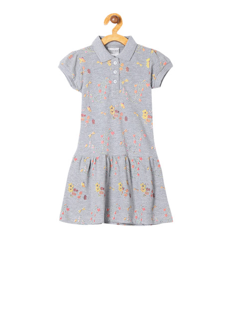 

Cherokee Girls Grey Printed T-shirt Dress
