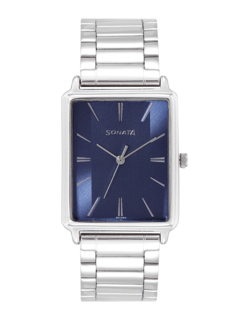 

Sonata Men Navy Blue Bracelet Style Straps Analogue Watch NL77084SM03