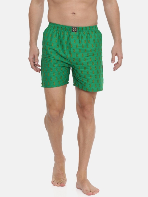 

Joven Men Green & Yellow Printed Woven Boxers JB1P