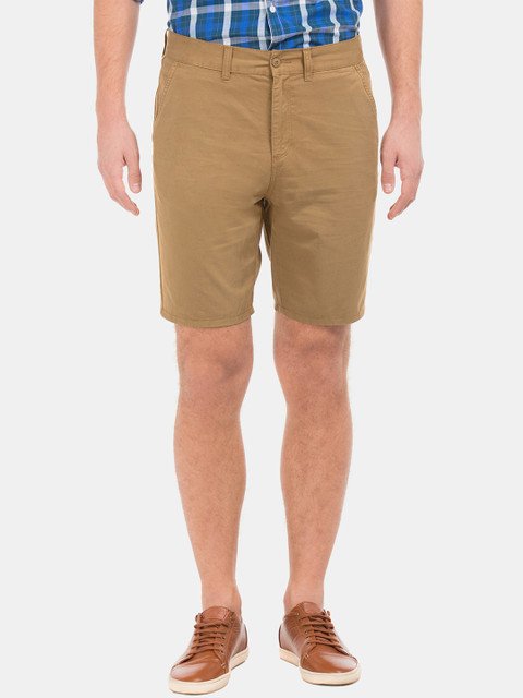 

Ruggers Men Brown Solid Regular Fit Shorts