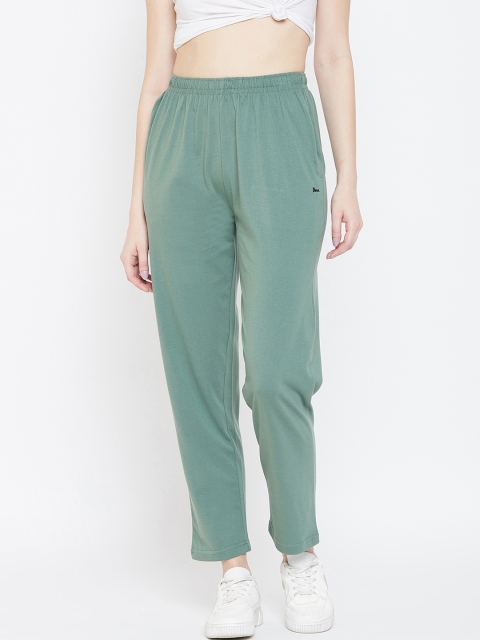 

Okane Women Green Solid Track Pants
