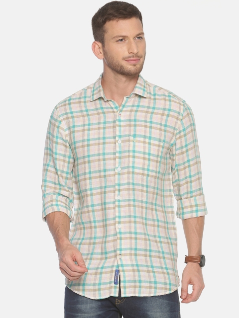 

Linen Club Men Multicoloured Regular Fit Checked Casual Shirt, Multi