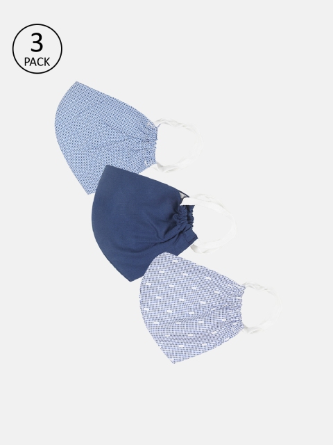 

IMYOUNG Unisex 3 Pcs 2-Ply Reusable Outdoor Cloth Masks, Blue