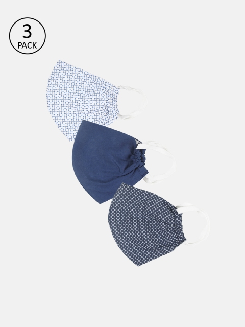 

IMYOUNG Unisex 3 Pcs 2-Ply Reusable Outdoor Cloth Masks, Blue