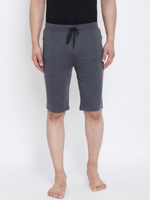 

Okane Men Grey Solid Lounge Shorts MKLS-4608003/A