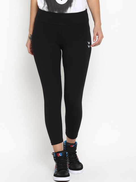 

hummel Women Black Solid Tights