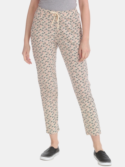 

Sugr Women Beige Printed Lounge Pants