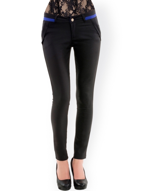 

Kazo Black Slim Trousers