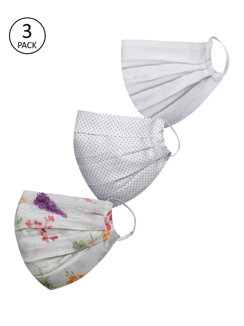 

JBN Creation Kids 3 Pcs 2 -Ply Reusable Protective Outdoor Masks, Cream