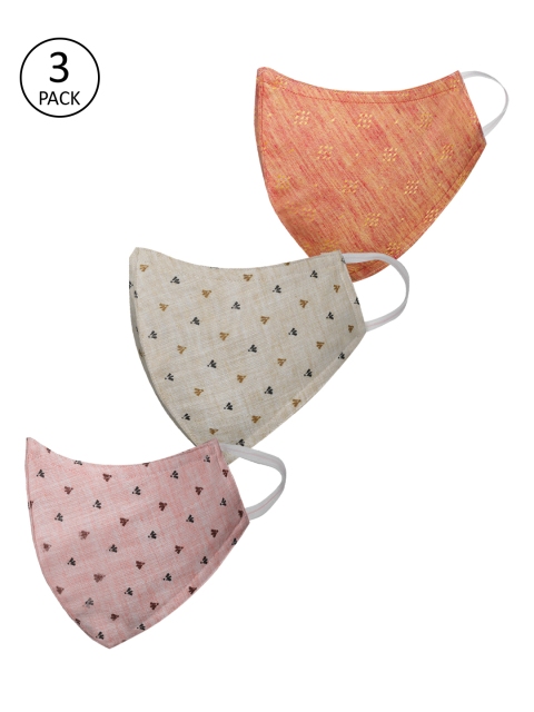 

JBN Creation Kids 3 Pcs 3 -Ply Protective Outdoor Masks, Pink