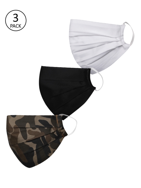 

JBN Creation Kids 3 Pcs 2 Ply Reusable Anti-Pollution Masks, White