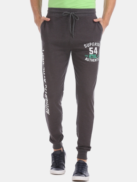 

Colt Men Grey Solid Straight-Fit Joggers