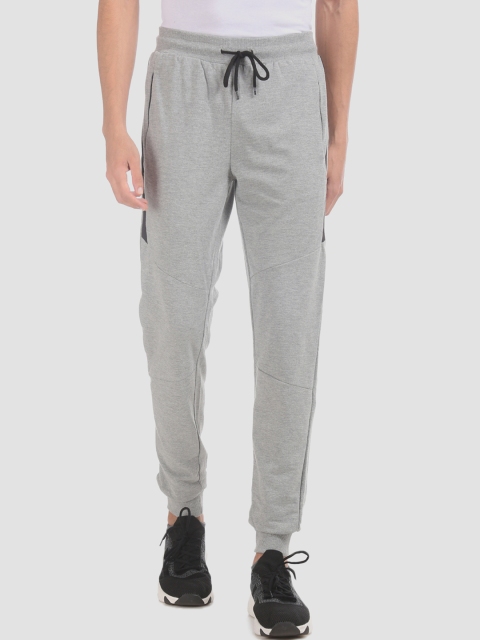 

Colt Men Grey Solid Straight-Fit Joggers