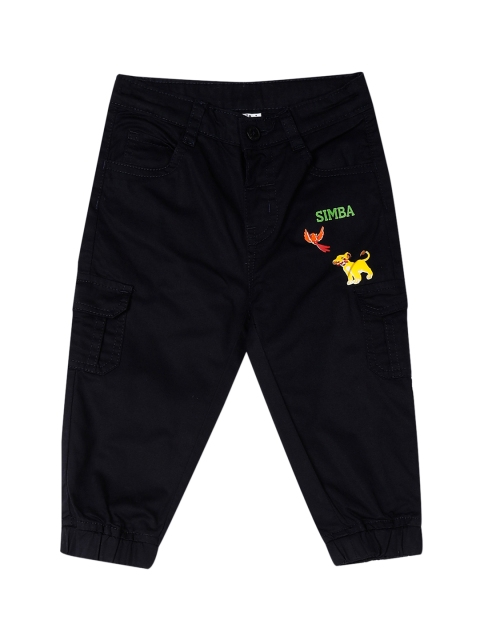 

Colt Infant Boys Navy Blue Solid Slim-Fit Cargo Joggers, Na