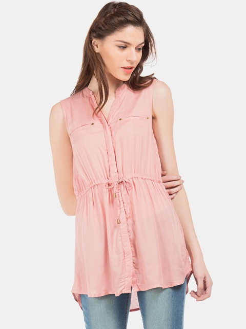 

Cherokee Women Solid Tunic, Pink