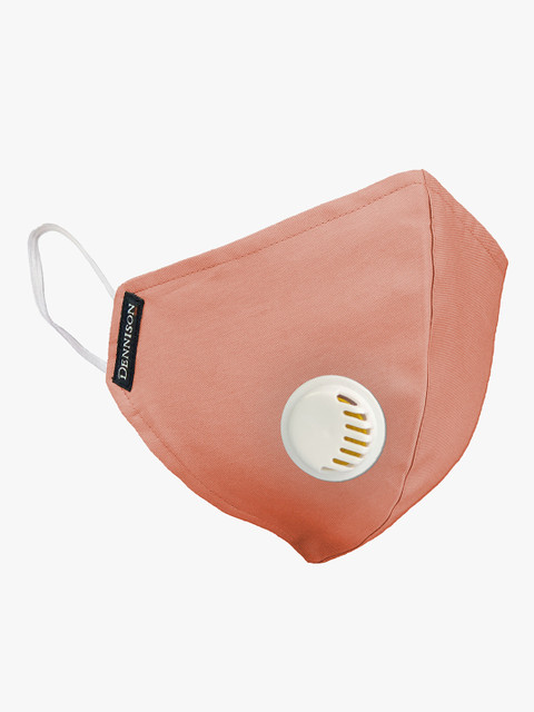 

Dennison Unisex Orange 2-Ply Water & Stain Repellent Reusable Cloth Mask With Valve