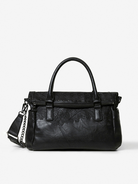 

Desigual Black Self Design Handheld Bag