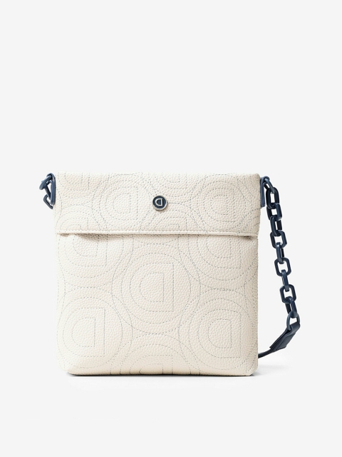 

Desigual White Solid Sling Bag
