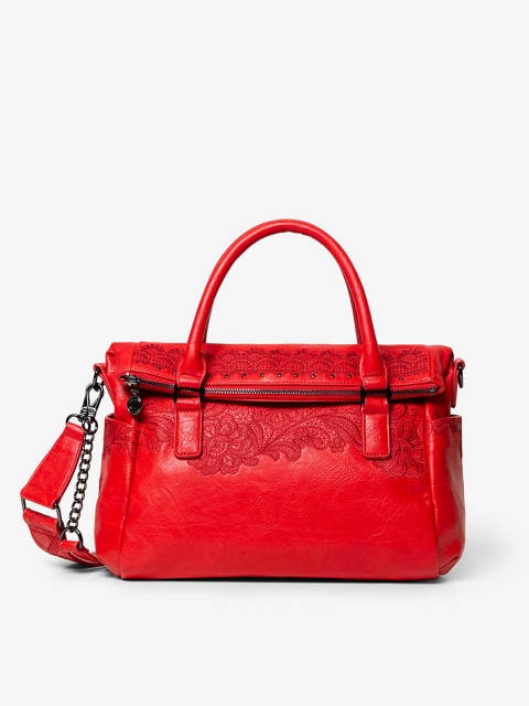 

Desigual Red Textured Handheld Bag