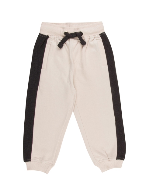 

Donuts Boys Off-White & Black Colourblocked Joggers