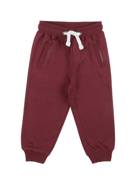 

Donuts Boys Maroon Solid Joggers