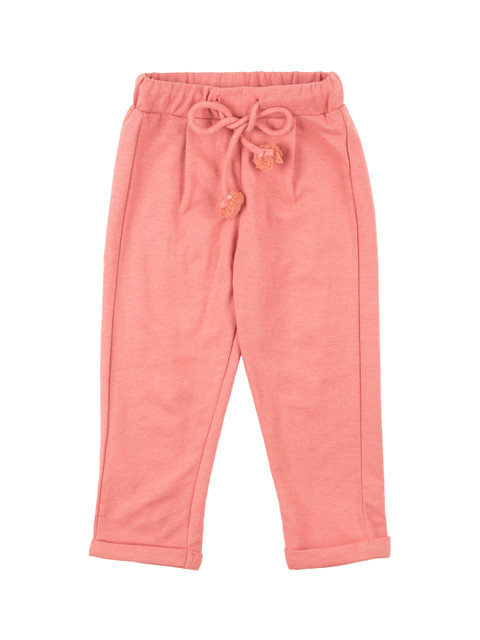 

Donuts Infant Girls Pink Solid Track Pants