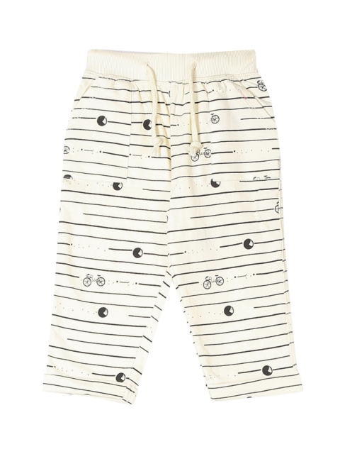 

Donuts Infant Boys Off-White & Black Striped Striaght-Fit Track Pants