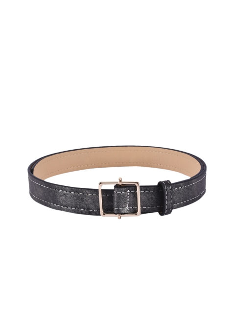 

BuckleUp Women Charcoal Grey Textured Belt