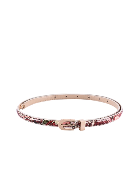 

BuckleUp Women Red & Black Printed Belt